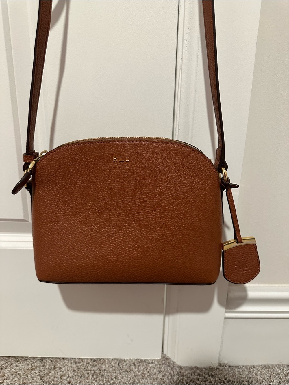Women's Brown Leather Crossbody Bag - Lauren Ralph Lauren